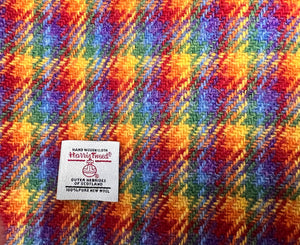 Harris Tweed small rainbow check