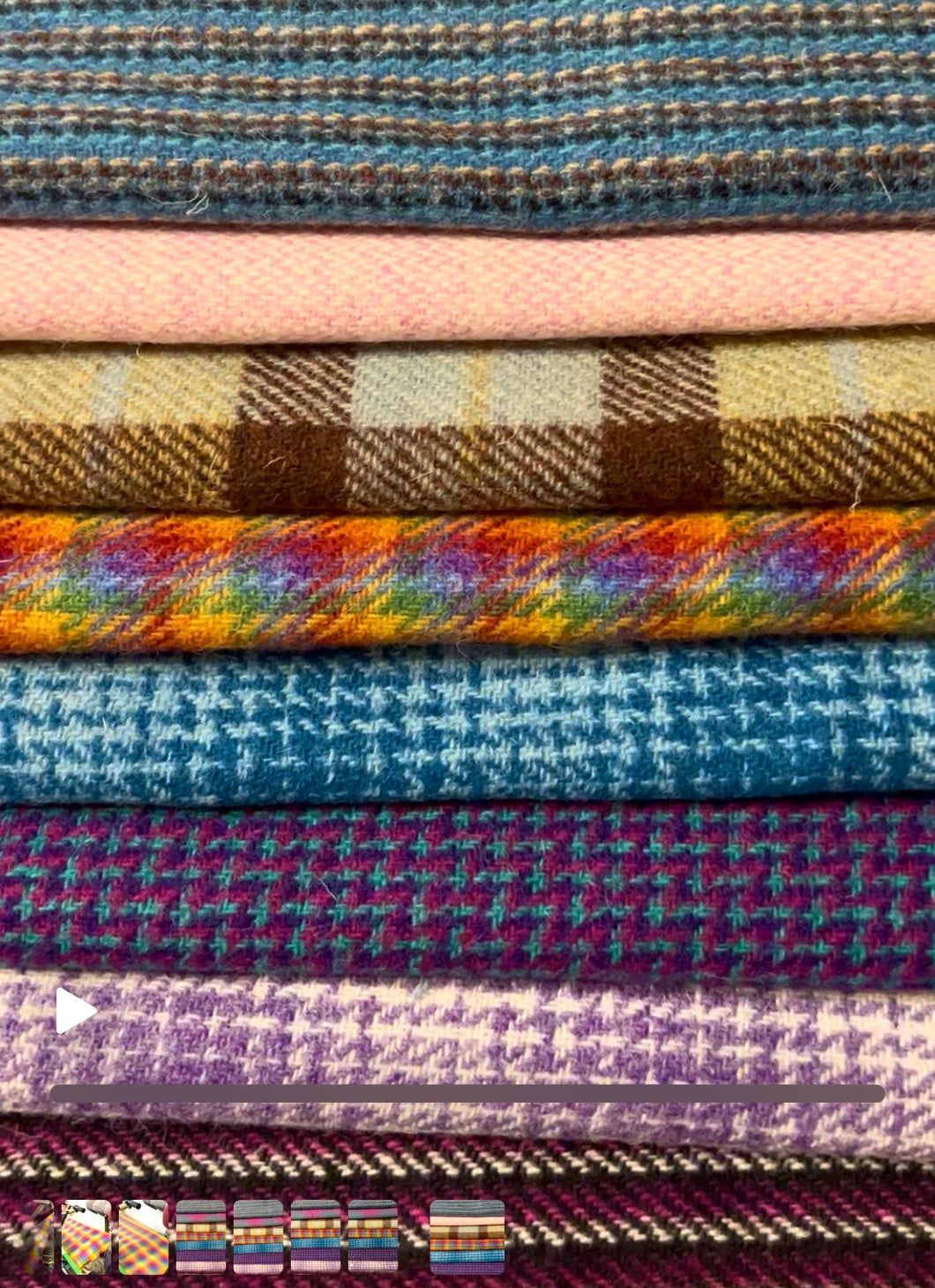 Harris Tweed Craft Pack 8 pieces