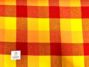 AMOR TWEED BRITISH LAMBSWOOL  block check.