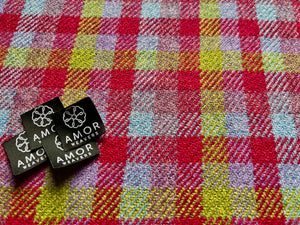 Colourful check tweed in supersoft British wool