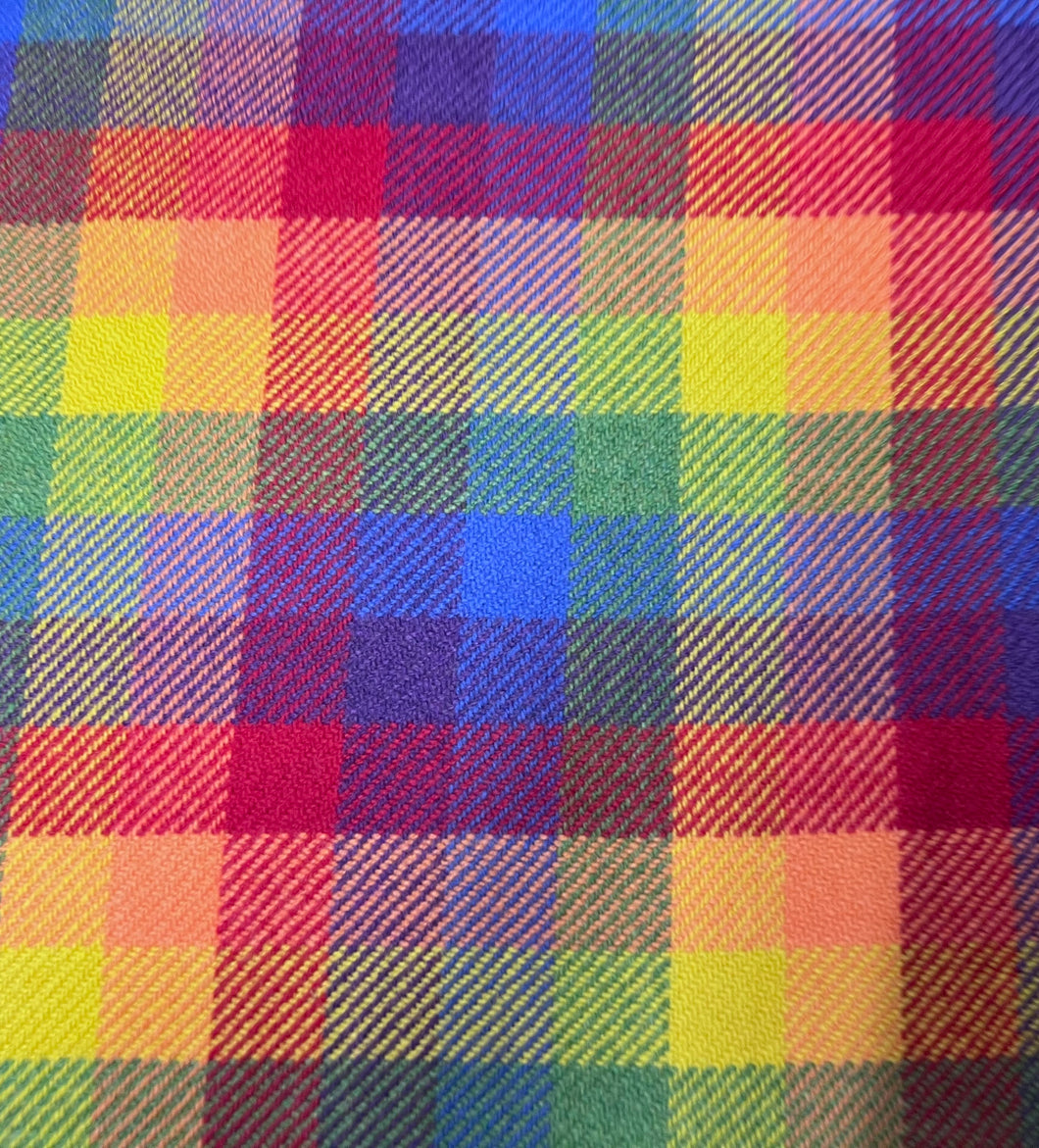 (Copy) AMOR TWEED British Lambswool rainbow check