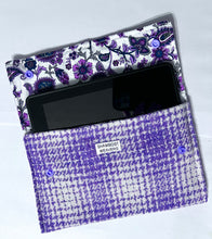 Harris Tweed Kindle case lilac/white