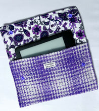 Harris Tweed Kindle case lilac/white