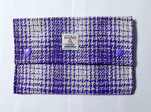 Harris Tweed Kindle case lilac/white