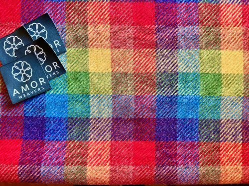 LIGHT WEIGHT AMOR WEAVERS British wool rainbow tweed