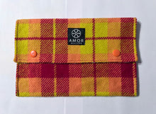 AMOR Tweed Kindle case lambswool red/yellow/orange check