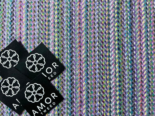 AMOR TWEED kaleidoscope lilac version super soft British wool