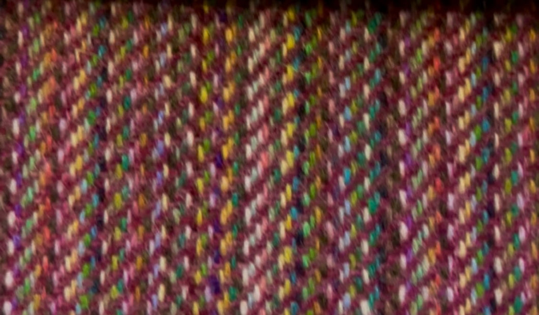 AMOR TWEED kaleidoscope plum version super soft British wool