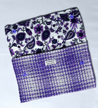 Harris Tweed Kindle case lilac/white