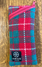 Red/White/Green Amor Tweed Glasses case