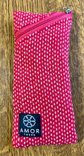Red/White Amor Tweed Glasses case