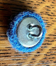 Blue Harris Tweed buttons