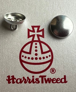 Blues purples pinks Harris Tweed buttons