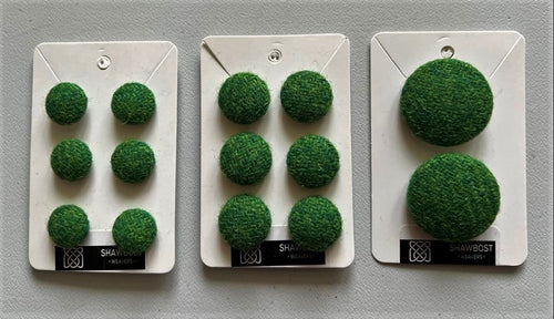 Green Harris Tweed buttons