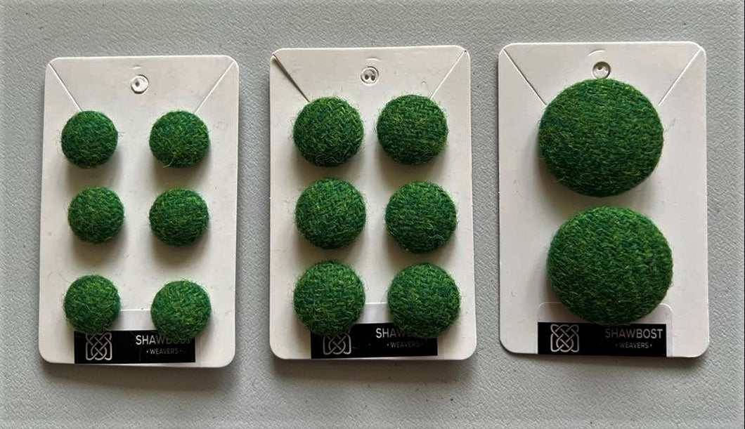 Green Harris Tweed buttons